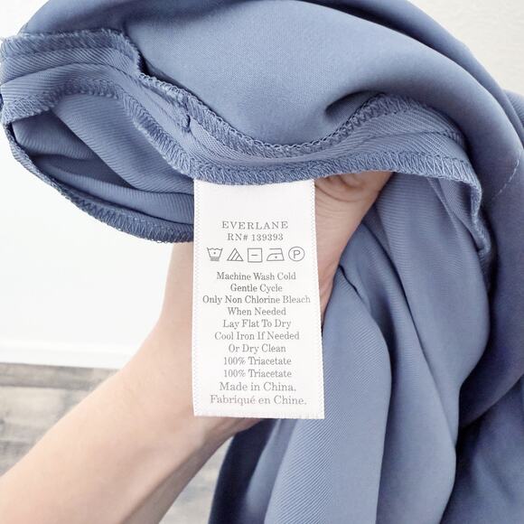 [Everlane] Dusty Blue Japanese GoWeave Essential Sleeveless Jumpsuit NWT Size 14 - Picture 11 of 12